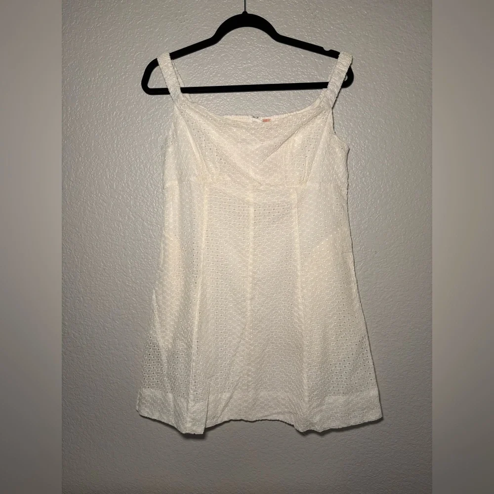 FREE PEOPLE BERRY KISS MINI DRESS IN IVORY Elegant Off-Shoulder Dress